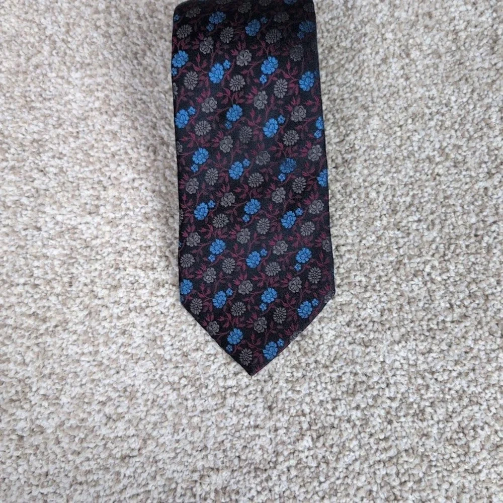Renato Paglia Roma Floral Silk Necktie Holliday Brown England